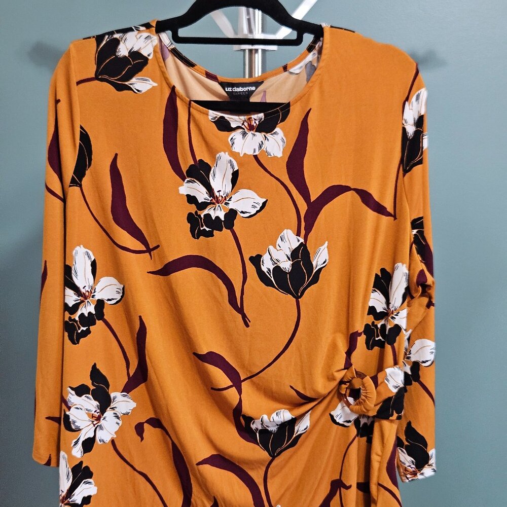 Liz Claiborne Career Long Sleeve WrapTop